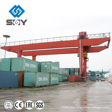 Double girder 50 ton mounted port container gantry crane price